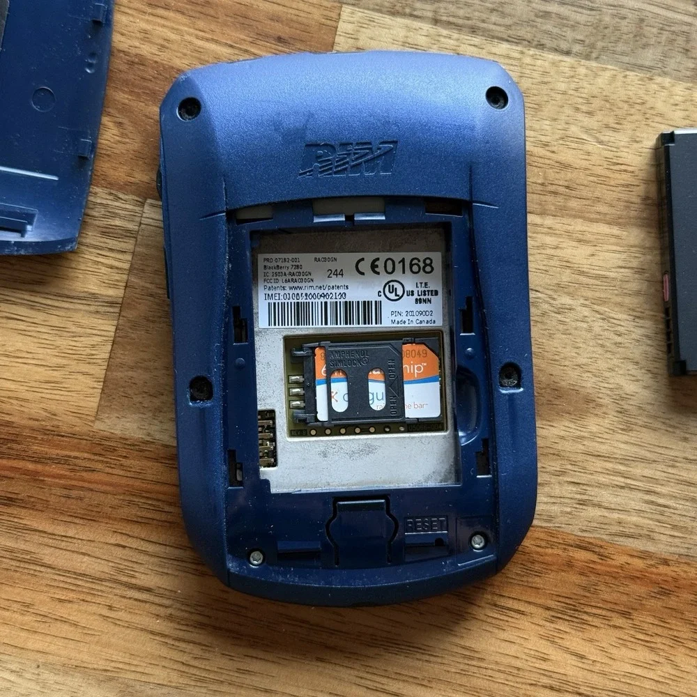 BlackBerry 7280 - Blue  (Cingular) Smartphone WORKING TURNS ON